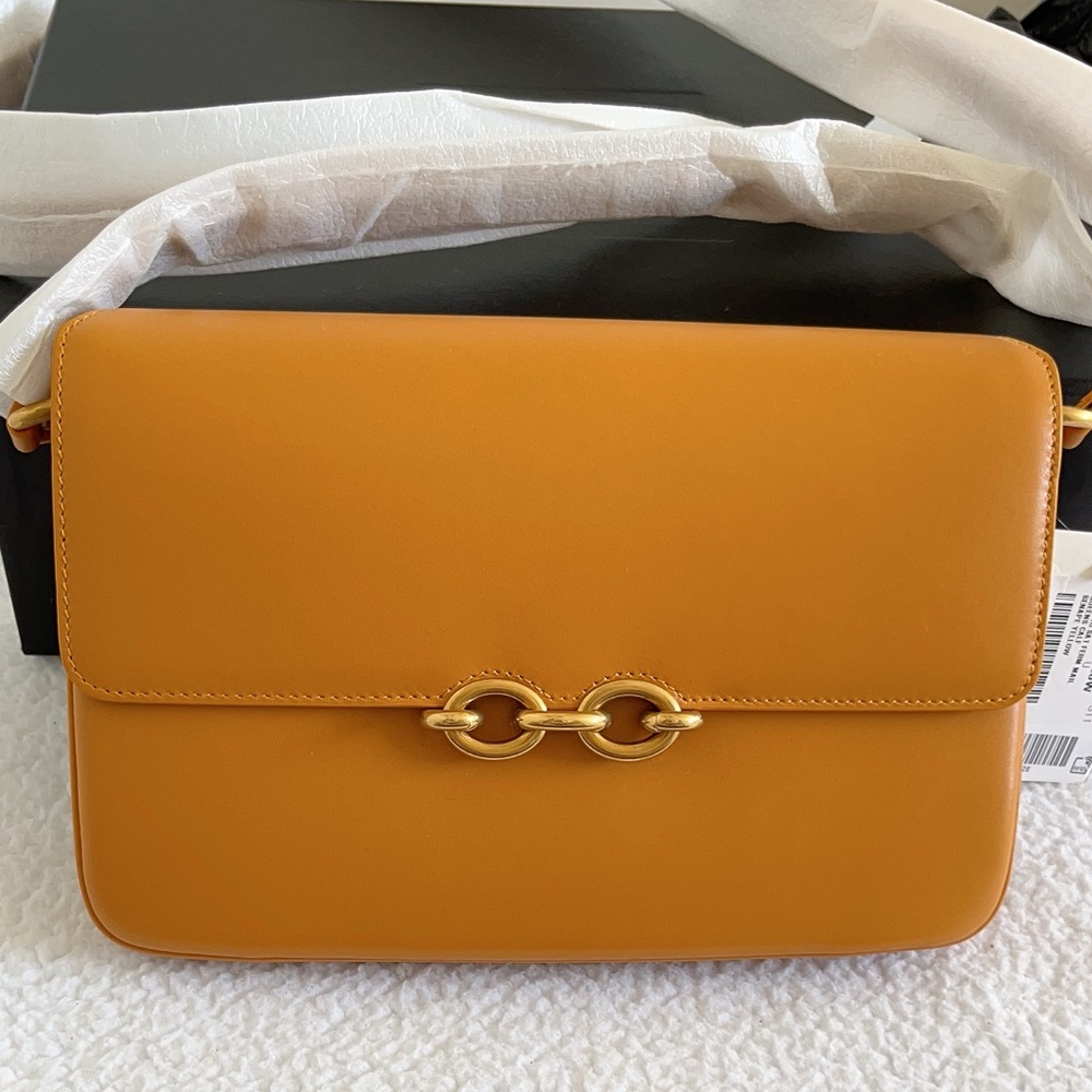 Saint Laurent YSL Smooth Calfskin Le Maillon Leather Shoulder Bag - Picture 2 of 16